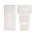 Casual Elegance 4-Pc. Bath Mat Set by Home Weavers Inc in Ivory (Size 4 RUG SET)