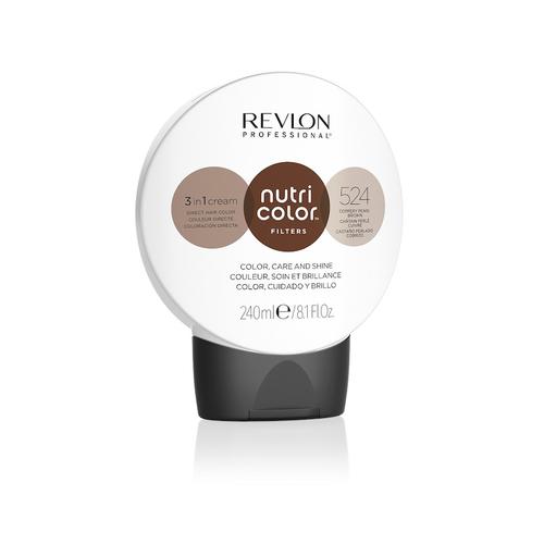 Revlon Professional – Nutri Color Filters 3 in 1 Cream Nr. 524 – Irisé Kupfer Haartönung 240 ml Schwarz