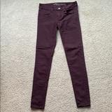 American Eagle Outfitters Pants & Jumpsuits | American Eagle Super Stretch Maroon Jegging | Color: Purple | Size: 2