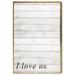 Oliver Gal I Love Us Gold & Wood Love - Textual Art on Canvas in Black | 45 H x 30 W x 1.5 D in | Wayfair 21723_30x45_CANV_XHD