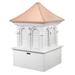 Gracie Oaks Henrika Alexandria Vinyl Cupola Vinyl/Metal/Copper in Brown/White | 73 H x 48 W x 48 D in | Wayfair 958D5EDBF865434AA7FBEF13559703AE