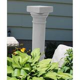 Astoria Grand Plumeri Column Pedestal Resin/Plastic in Gray | 32 H x 9 W x 9 D in | Wayfair 69DCE68D6CF5485395B9A7A5409D52F4