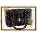 Oliver Gal Black Bag Handbags - Print Canvas in Black/White | 10 H x 15 W x 1.5 D in | Wayfair 13635_15x10_CANV_PSGLD