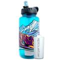 Epic Nalgene OG Water Filtration Bottle Wide Mouth American Made Bottle USA Made Filter Removes 99.99% of Tap Water Contaminants Lead Chlorine (32 Ounce, Gretchen Leggit Special Edition)