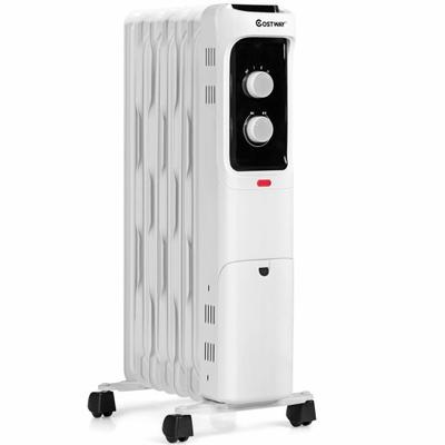 Costway 1500W Oil Filled Portable Radiator Space H...