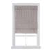 Wide Width Cordless Velveteen Flat Roman Shade by Whole Space Industries in Light Gray (Size 39" W 64" L)