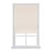 Wide Width Cordless Velveteen Flat Roman Shade by Whole Space Industries in Ivory (Size 35" W 64" L)