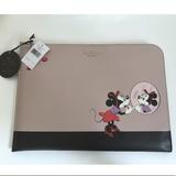 Kate Spade Bags | Kate Spade Minnie Mouse Laptop Case Beige Black | Color: Black/Cream | Size: Os
