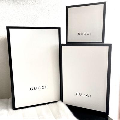 Gucci Other | Gucci Gift Box ~ Set Of 3 | Color: Black/White | Size: Set Of 3