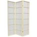 Winston Porter Keitez 51.75" W x 70" H 3 - Panel Rice Paper Folding Room Divider Wood in Gray | 70 H x 51.75 W x 1 D in | Wayfair