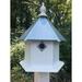 Darby Home Co Felisha 22 in x 16.75 in x 16.75 in Birdhouse Plastic/Metal in Blue | 22 H x 16.75 W x 16.75 D in | Wayfair