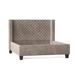 My Chic Nest Bren Upholstered Standard Bed Polyester in Black/Brown | 60 H x 78 W x 90 D in | Wayfair 552-106-1120-CK