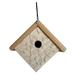 August Grove® Tatig Raspberry Carved 8 in x 8.5 in x 5.5 in Birdhouse Wood in Brown | 7.75 H x 8.5 W x 5.25 D in | Wayfair