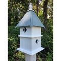 Darby Home Co Shannen 27 in x 11 in x 11 in Birdhouse Plastic/Metal in Blue | 27 H x 11 W x 11 D in | Wayfair 33DFE6CF49C34EBDBA6DA8A034FE7916