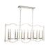 Kalco Provence 12 - Light Linear Pendant, Steel in Gray | 21 H x 9 W x 44 D in | Wayfair 512961PN