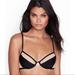 Victoria's Secret Intimates & Sleepwear | New Vs Luxe Lingerie Unlined Mesh Demi Bra 32ddd | Color: Black/Cream | Size: 32f (3d)