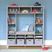 Martha Stewart kids Living & Learning Storage Reading System 56.6" H X 50.8" W Wood in Gray | 56.6 H x 50.8 W x 15.7 D in | Wayfair G76906