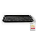 Gastronorm GN 1/1 Baking Tray with Grill – AMT Gastroguss Base, 53 x 33 cm, 2 cm Depth, with Stainless Steel Handles, Lotan® Non-Stick Coating – Non Induction AMZN-KG-25333-G-BBQ