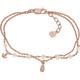 Emporio Armani Women's Rose Gold Sterling Silver Chain Bracelet, EG3490221