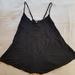 American Eagle Outfitters Tops | Black Babydoll Sleeveless Jersey Top, Beaded | Color: Black | Size: L