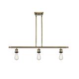 Innovations Lighting Bruno Marashlian Bare Bulb 36 Inch 3 Light Linear Suspension Light - 516-3I-AB-LED