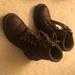 American Eagle Outfitters Shoes | American Eagle Brown Combat Boots | Color: Brown/Gold | Size: 7
