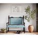 Astoria Grand Navarette Wood Bench Wood/Leather/Genuine Leather in Brown | 47 H x 50 W x 24 D in | Wayfair 03C47FA52F834F9BBEEF3740FF49C426