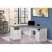 Saint Birch L-Shape Executive Desk Wood in Brown/Gray/White | 59 H x 63 W x 63 D in | Wayfair SBFL1225LDWG