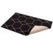 Black/Brown 0.3 x 19.5 W in Stair Treads - Corrigan Studio® Tiffin Carpet Mat Hexagon Design Slip Resistant Stair Tread Nylon | Wayfair