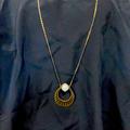 American Eagle Outfitters Jewelry | American Eagle Boho Necklace | Color: Blue/Gold | Size: Os