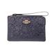 Coach Bags | Coach Signature Embossed Corner Zip Wristlet | Color: Blue/Gold | Size: Os