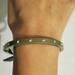 J. Crew Jewelry | J. Crew Green Bangle Rhinestone Accents Bracelet | Color: Green | Size: Os