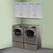 Latitude Run® Hallatrow Gray Shaker style Laundry Room cabinet set Wood in Brown/Gray | 30 H x 60 W x 12 D in | Wayfair SHG-W1530-4