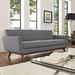 Engage Upholstered Fabric Sofa by Modway Polyester in Gray | 32.5 H x 90.5 W x 33 D in | Wayfair WQ17180GRY