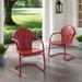 Hashtag Home Burley Patio Dining Armchair in Red | 37.88 H x 20.5 W x 20.5 D in | Wayfair 51986D6837314AF1A37891B3A7D6FBAC