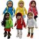 THE NEW YORK DOLL COLLECTION Puppen Solide farbig Set mit 6 Hoodie T-Shirts für Mode Mädchen Puppen - Puppen Sweatshirts - Passt 18 Zoll/46cm Puppen - Puppenkleidung - Puppenzubehör