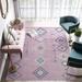 Pink 105 x 0.4 in Area Rug - CosmoLiving by Cosmopolitan Bodrum Tribal Native Area Rug Polypropylene | 105 W x 0.4 D in | Wayfair 793530304341