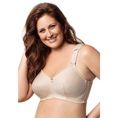 Plus Size Women's Full-Coverage Soft Cup Bra by Elila in Nude (Size 48 F)