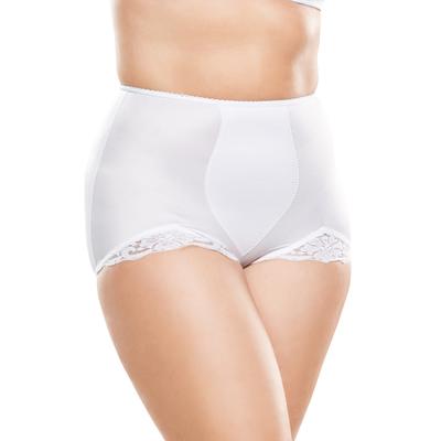 Plus Size Women's Tummy Control Brief by Rago in White (Size 4X) Body Shaper