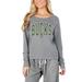 "Women's Concepts Sport Gray Milwaukee Bucks Mainstream Terry Long Sleeve T-Shirt"