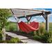 Arlmont & Co. Vivere Lewes Raegan Double Cotton Hammock w/ Superior Polyester End Strings (450 lb Capacity) Cotton in Red/Orange | Wayfair