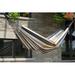 Arlmont & Co. Vivere Lewes Raegan Double Cotton Hammock w/ Superior Polyester End Strings (450 lb Capacity) Cotton in Gray/Brown | Wayfair