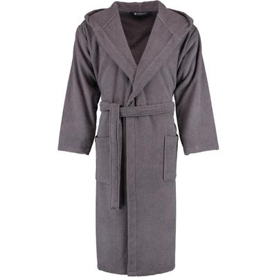 Rhomtuft Bademäntel unisex Kapuze Baronesse zinn - 02 S Weiss