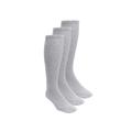 Men's Big & Tall Diabetic Over-the-Calf Extra Wide Socks 3-Pack by KingSize in Grey (Size 2XL)