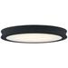 Fusion Bevel 16 1/2"W Matte Black LED Ceiling Light