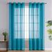 Red Barrel Studio® Solid Semi-Sheer Grommet Curtain Panels Polyester/Linen in Green/Blue/Brown | 84 H in | Wayfair CF3D789035384EC7801D141A43C02C00