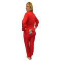 BIG FEET PAJAMA CO. Red Union Suit Onesie Pyjamas with Funny Bum Flap Wasn't Me Skunk (XX-Large)