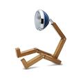 MR. WATTSON Table Lamp - Handmade Adjustable LED Bedside + Desk Light | W15.5 x H18-40cm | Cobra Blue