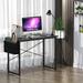 Inbox Zero Study Desk Metal in Black | 30 H x 40 W x 20 D in | Wayfair 003394FD5A4F41D3AE9206C56180210D