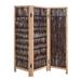 World Menagerie Fain 60" 3 - Panel Folding Room Divider Wood in Brown | 71 H x 60 W x 2 D in | Wayfair 5B9FC2FE585C429ABE5D0C348EE3A972